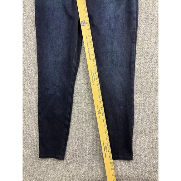 Spanx Pants Womens Medium Dark Wash Denim Jeggings Pull On Skinny High Rise - Picture 5 of 8